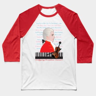 Wolfgang Amadeus Mozart Baseball T-Shirt